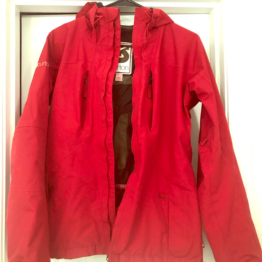 Women’s Red Burton Skiing/Snowboarding Coat